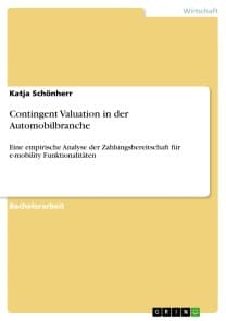 Contingent Valuation in der Automobilbranche