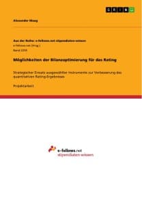 Möglichkeiten der Bilanzoptimierung für das Rating