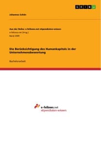 Die Berücksichtigung des Humankapitals in der Unternehmensbewertung