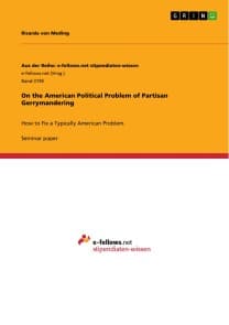 On the American Political Problem of Partisan Gerrymandering