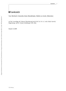 Familienrecht Frankreich