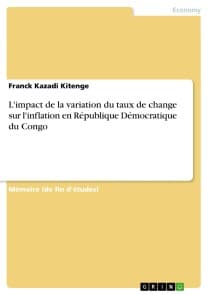 L'impact de la variation du taux de change sur l'inflation en République Démocratique du Congo