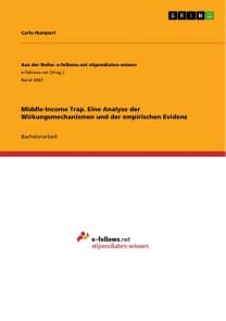 Middle-Income Trap. Eine Analyse der Wirkungsmechanismen und der empirischen Evidenz