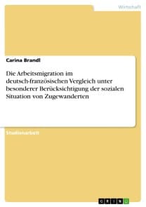 Die Arbeitsmigration im deutsch-französischen Vergleich unter besonderer Berücksichtigung der sozialen Situation von Zugewanderten