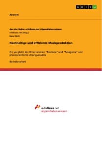 Nachhaltige und effiziente Modeproduktion