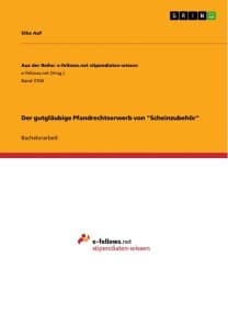 Der gutgläubige Pfandrechtserwerb von "Scheinzubehör"