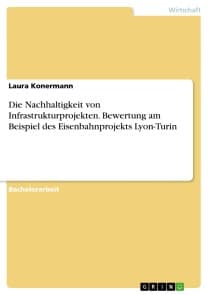 Die Nachhaltigkeit von Infrastrukturprojekten. Bewertung am Beispiel des Eisenbahnprojekts Lyon-Turin