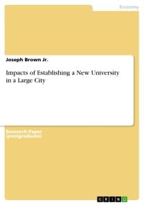 Impacts of Establishing a New University in a Large City