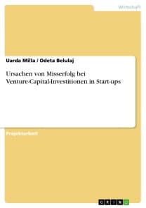 Ursachen von Misserfolg bei Venture-Capital-Investitionen in Start-ups