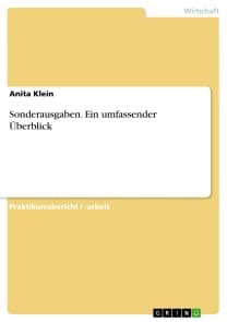 Sonderausgaben. Ein umfassender Überblick