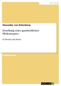 Erstellung eines ganzheitlichen PR-Konzeptes