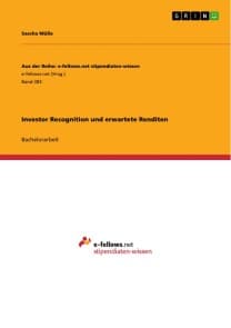Investor Recognition und erwartete Renditen