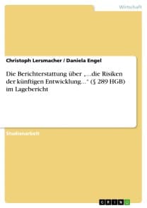 Die Berichterstattung über „...die Risiken der künftigen Entwicklung...“ (§ 289 HGB) im Lagebericht
