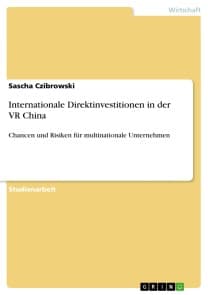 Internationale Direktinvestitionen in der VR China