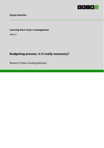 Budgeting process, is it really necessary?