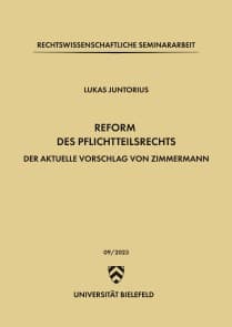 Reform des Pflichtteilsrechts