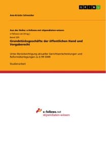 Grundstücksgeschäfte der öffentlichen Hand und Vergaberecht