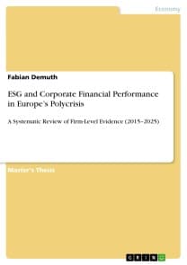 ESG and Corporate Financial Performance in Europe's Polycrisis