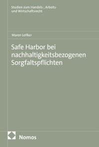 Safe Harbor bei nachhaltigkeitsbezogenen Sorgfaltspflichten