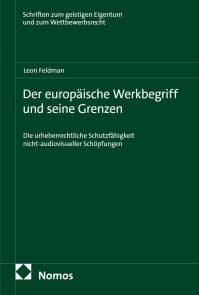 Der europäische Werkbegriff und seine Grenzen