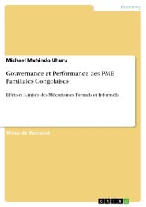Gouvernance et Performance des PME Familiales Congolaises