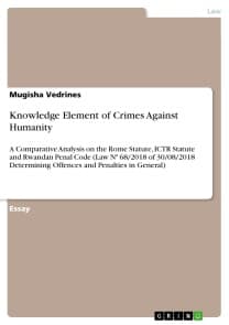 Knowledge Element of Crimes Against Humanity
