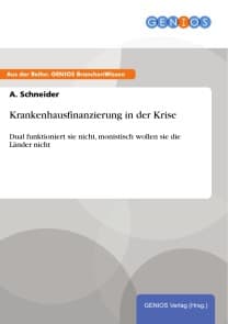 Krankenhausfinanzierung in der Krise