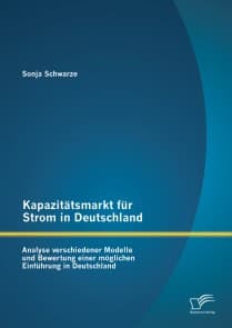 Kapazitätsmarkt für Strom in Deutschland: Analyse verschiedener Modelle und Bewertung einer möglichen Einführung in Deutschland
