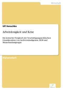 Arbeitslosigkeit und Krise