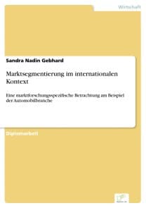 Marktsegmentierung im internationalen Kontext