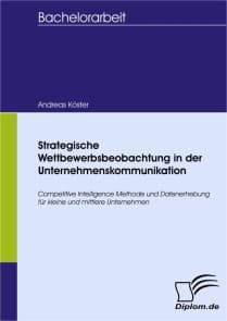 Strategische Wettbewerbsbeobachtung in der Unternehmenskommunikation