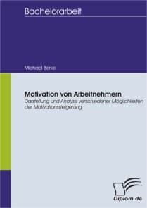 Motivation von Arbeitnehmern - Darstellung und Analyse verschiedener Möglichkeiten der Motivationssteigerung