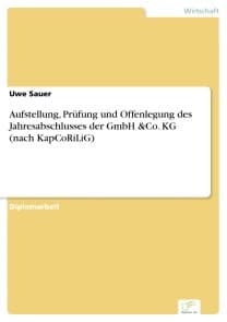 Aufstellung, Prüfung und Offenlegung des Jahresabschlusses der GmbH &Co. KG (nach KapCoRiLiG)