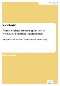 Wertorientierte Steuerung bei den in Nemax 50 notierten Unternehmen