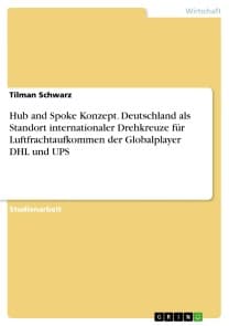 Hub and Spoke Konzept. Deutschland als Standort internationaler Drehkreuze für Luftfrachtaufkommen der Globalplayer DHL und UPS