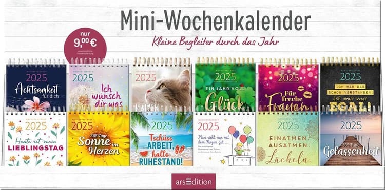 Display Mini-Wochenkalender 2025