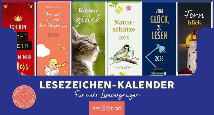 Display Lesezeichenkalender 2026