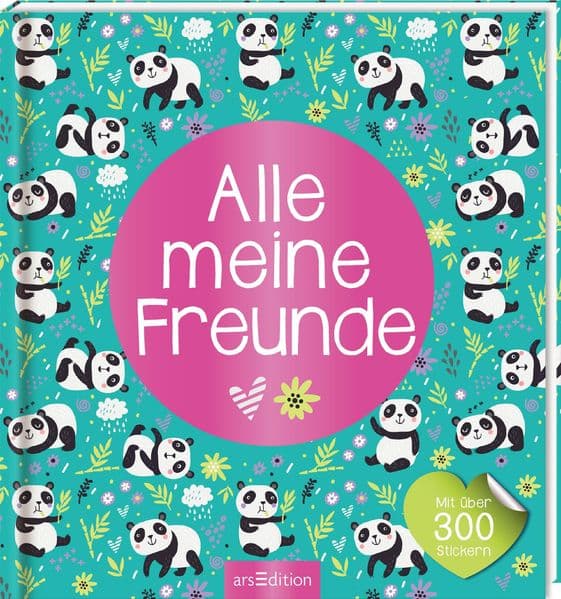 Alle meine Freunde – Panda | Mit über 300 Stickern