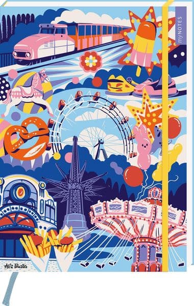 myNOTES Papeterie: Notizbuch A4 Österreich – Riesenrad & Prater
