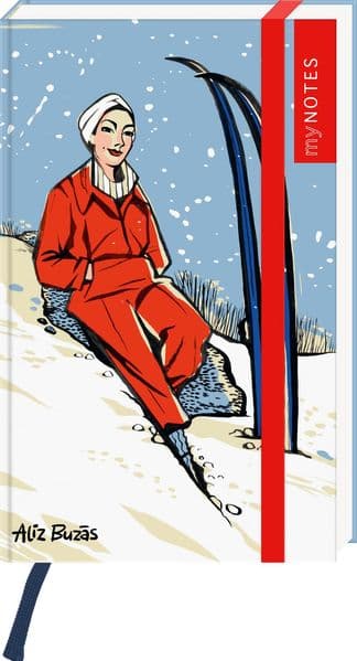 myNOTES Papeterie: Notizbuch A6 Österreich – Schneeglück & Ski-Momente