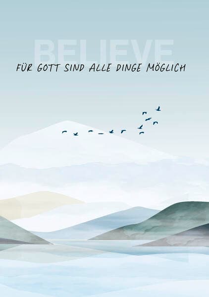 Für Gott sind alle Dinge möglich – Notizbuch