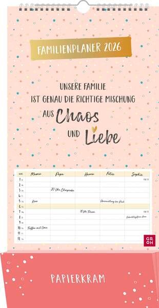 Familienplaner 2026: Unsere Familie ist genau die richtige Mischung aus Chaos und Liebe