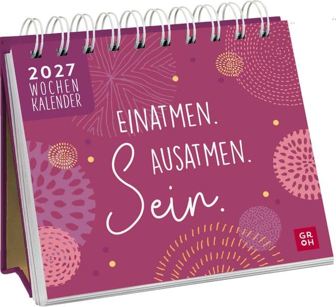 Mini-Wochenkalender 2027: Einatmen. Ausatmen. Sein