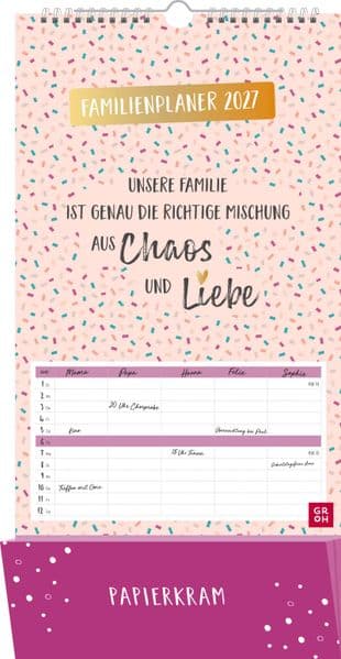 Familienplaner 2027: Unsere Familie ist genau die richtige Mischung aus Chaos und Liebe
