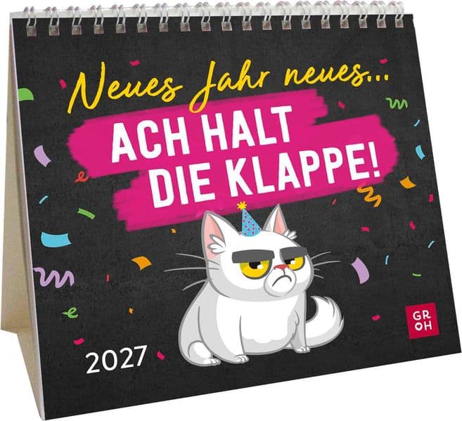 Mini-Kalender 2027: Neues Jahr neues … ach halt die Klappe!