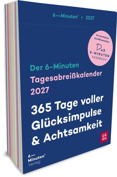 Tagesabreißkalender 2027: 6-Minuten