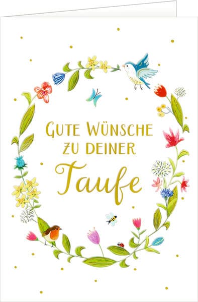 Grußkarten-Set – Glückwünsche zur Taufe
