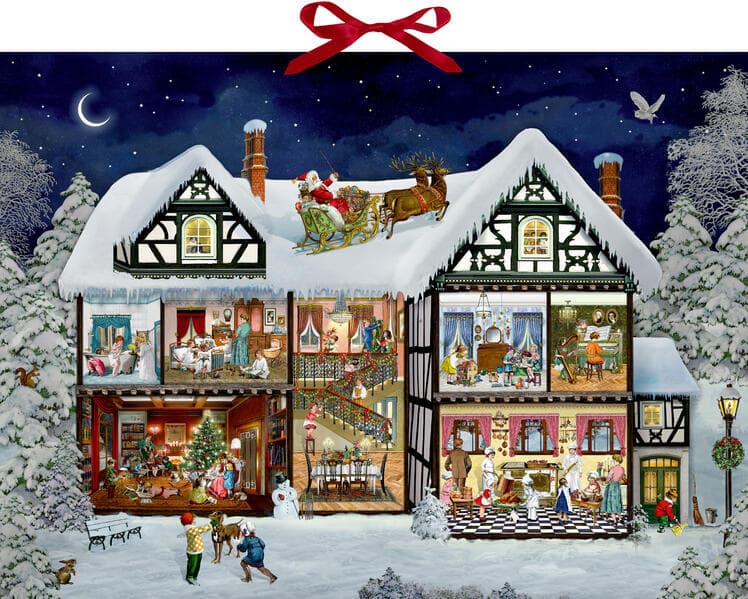 Wand-Adventskalender – Im Adventshaus