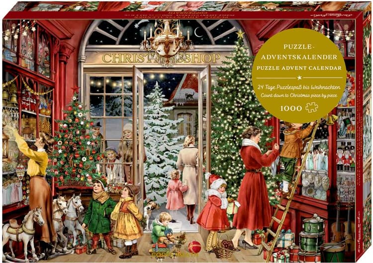 Puzzle-Adventskalender – Nostalgischer Weihnachtsladen