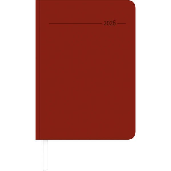 Wochenplaner Tucson rot 2026 - Büro-Kalender A5 - Cheftimer - red - 1 Woche 2 Seiten - 128 Seiten - Tucson-Einband - Zettler
